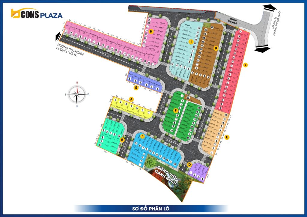Mat bang nha pho Bcons Plaza 3